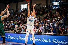 Basketball, bet-at-home Basketball Superliga 2021/22, Playoffs, Viertelfinale Spiel 3, Oberwart Gunners, Kapfenberg Bulls, Jonathan Knessl (12)