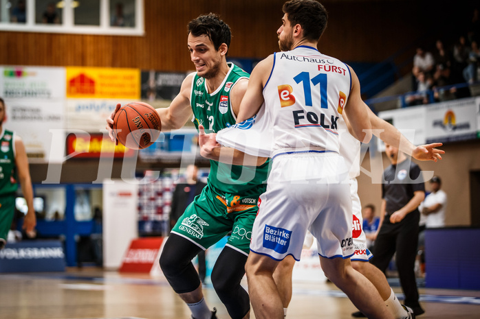 Basketball, bet-at-home Basketball Superliga 2021/22, Playoffs, Viertelfinale Spiel 3, Oberwart Gunners, Kapfenberg Bulls, Nemanja Krstic (12)