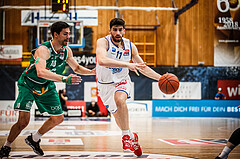Basketball, bet-at-home Basketball Superliga 2021/22, Playoffs, Viertelfinale Spiel 3, Oberwart Gunners, Kapfenberg Bulls, Ioannis Chatzinikolas (11)