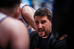 Basketball, bet-at-home Basketball Superliga 2021/22, Playoffs, Viertelfinale Spiel 3, Oberwart Gunners, Kapfenberg Bulls, Horst Leitner (Coach)