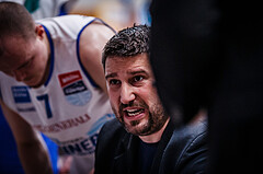 Basketball, bet-at-home Basketball Superliga 2021/22, Playoffs, Viertelfinale Spiel 3, Oberwart Gunners, Kapfenberg Bulls, Horst Leitner (Coach)