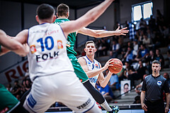 Basketball, bet-at-home Basketball Superliga 2021/22, Playoffs, Viertelfinale Spiel 3, Oberwart Gunners, Kapfenberg Bulls, Edi Patekar (9)