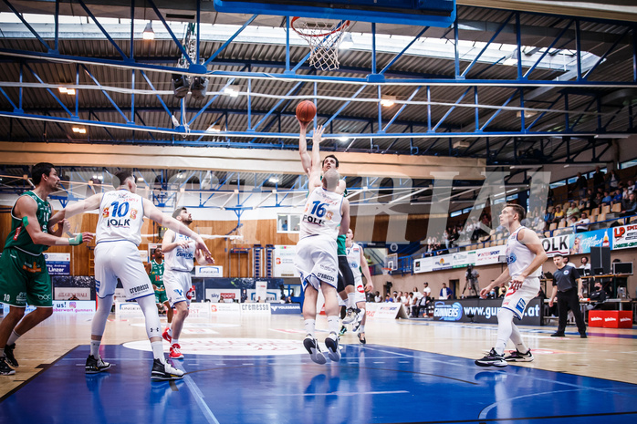 Basketball, bet-at-home Basketball Superliga 2021/22, Playoffs, Viertelfinale Spiel 3, Oberwart Gunners, Kapfenberg Bulls, Nemanja Krstic (12)