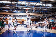 Basketball, bet-at-home Basketball Superliga 2021/22, Playoffs, Viertelfinale Spiel 3, Oberwart Gunners, Kapfenberg Bulls, Nemanja Krstic (12)