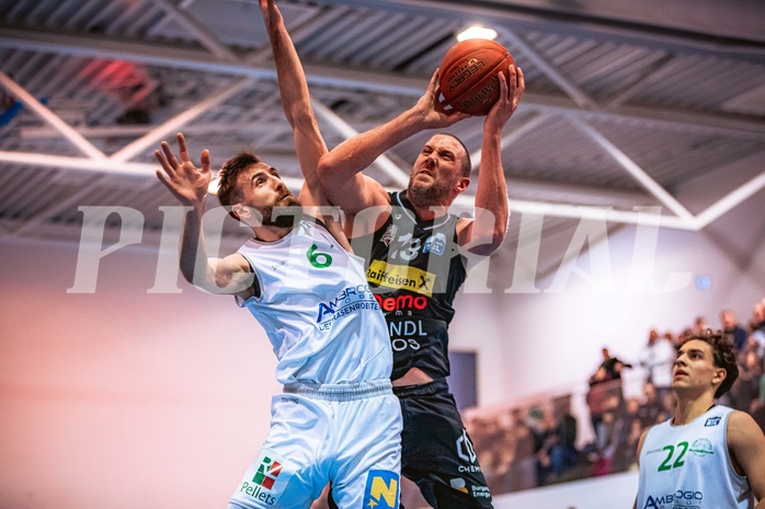 Basketball, Basketball Zweite Liga 2022/23, Grunddurchgang 16.Runde, Union Deutsch Wagram Alligators, Mattersburg Rocks, Stojan Radanovic (6), Corey Hallett (13)