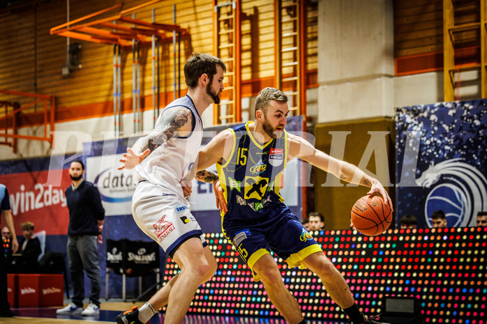 Basketball, win2day Basketball Superliga 2022/23, Grunddurchgang Runde 21, BBC Nord Dragonz, UBSC Graz, Tanner Giddings (15)