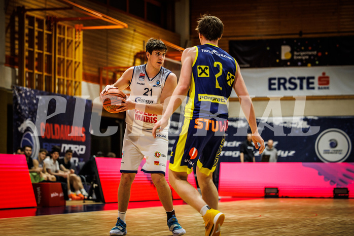 Basketball, win2day Basketball Superliga 2022/23, Grunddurchgang Runde 21, BBC Nord Dragonz, UBSC Graz, Lukas Knor (21)