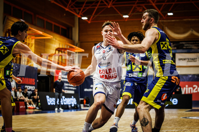 Basketball, win2day Basketball Superliga 2022/23, Grunddurchgang Runde 21, BBC Nord Dragonz, UBSC Graz, Valentin Pasterk (6)