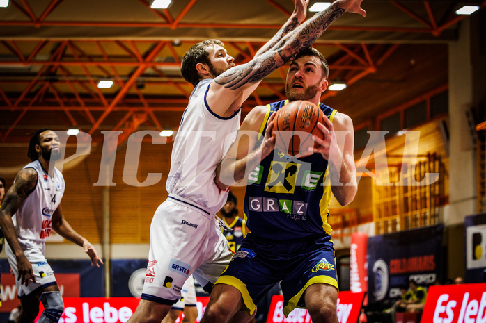 Basketball, win2day Basketball Superliga 2022/23, Grunddurchgang Runde 21, BBC Nord Dragonz, UBSC Graz, Tanner Giddings (15)