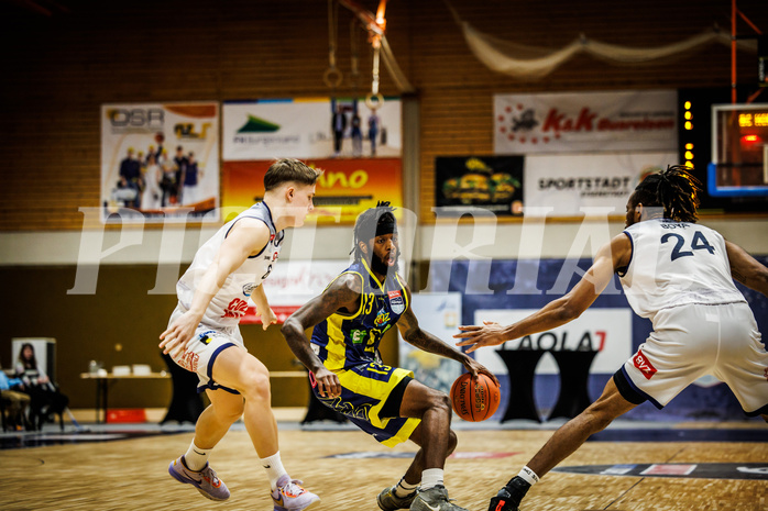 Basketball, win2day Basketball Superliga 2022/23, Grunddurchgang Runde 21, BBC Nord Dragonz, UBSC Graz, Issac James Vann Jr (13)
