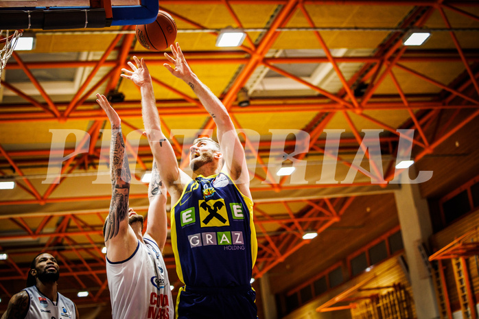 Basketball, win2day Basketball Superliga 2022/23, Grunddurchgang Runde 21, BBC Nord Dragonz, UBSC Graz, Tanner Giddings (15)
