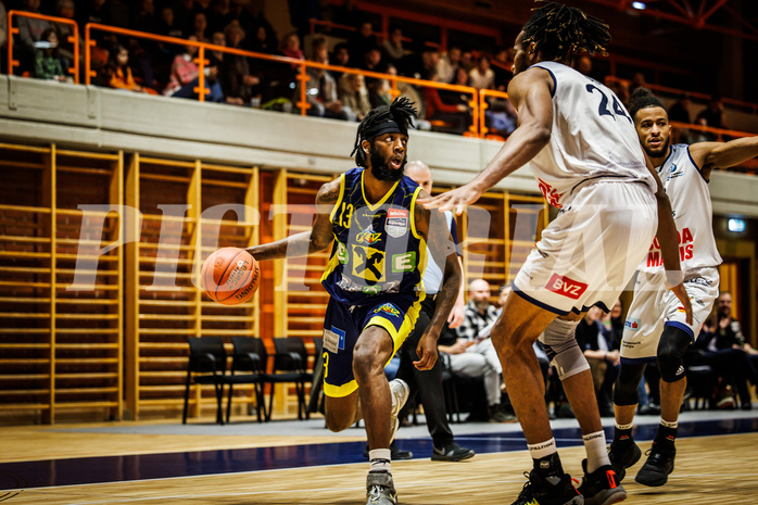 Basketball, win2day Basketball Superliga 2022/23, Grunddurchgang Runde 21, BBC Nord Dragonz, UBSC Graz, Issac James Vann Jr (13)
