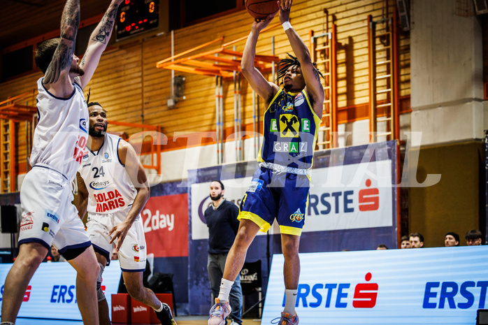 Basketball, win2day Basketball Superliga 2022/23, Grunddurchgang Runde 21, BBC Nord Dragonz, UBSC Graz, Zachery Deshon Cooks (3)