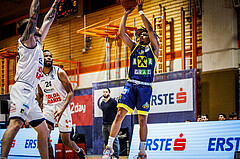 Basketball, win2day Basketball Superliga 2022/23, Grunddurchgang Runde 21, BBC Nord Dragonz, UBSC Graz, Zachery Deshon Cooks (3)