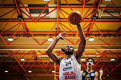 Basketball, win2day Basketball Superliga 2022/23, Grunddurchgang Runde 21, BBC Nord Dragonz, UBSC Graz, Aristide Boya (24)