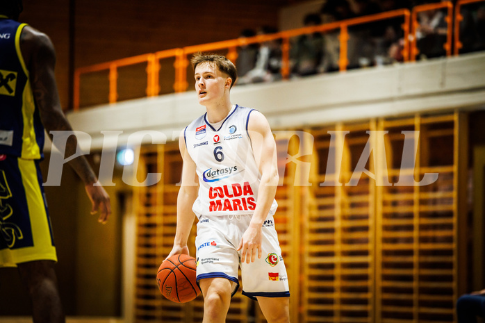 Basketball, win2day Basketball Superliga 2022/23, Grunddurchgang Runde 21, BBC Nord Dragonz, UBSC Graz, Valentin Pasterk (6)