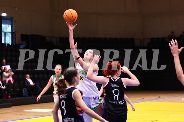 06.10.2024, Graz, Raiffeisen Sportpark, Basketball Damen Superliga 2024/25, Grunddurchgang, 2.Runde, UBI Holding Graz vs. Vienna United Basketball,  
