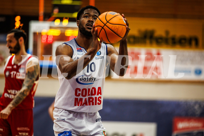 Basketball, win2day Basketball Superliga 2024/25, Qualifikationsrunde 9, BBC Nord Dragonz, BC Vienna, Austen Awosika (10)