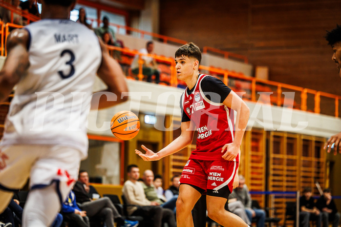 Basketball, win2day Basketball Superliga 2024/25, Qualifikationsrunde 9, BBC Nord Dragonz, BC Vienna, Aron Stazic (21)
