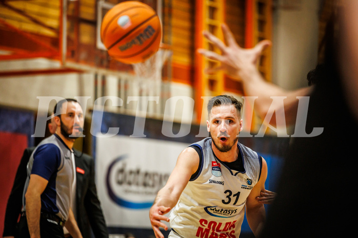 Basketball, win2day Basketball Superliga 2024/25, Qualifikationsrunde 9, BBC Nord Dragonz, BC Vienna, Emilio Banic (31)