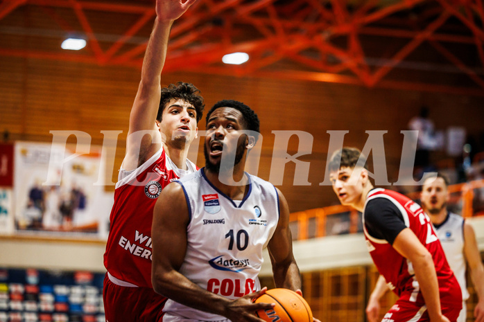 Basketball, win2day Basketball Superliga 2024/25, Qualifikationsrunde 9, BBC Nord Dragonz, BC Vienna, Austen Awosika (10)