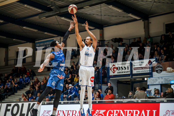 Basketball, Admiral Basketball Superliga 2019/20, Platzierungsrunde 1.Runde, Oberwart Gunners, Kapfenberg Bulls, Orion Outerbridge (8)