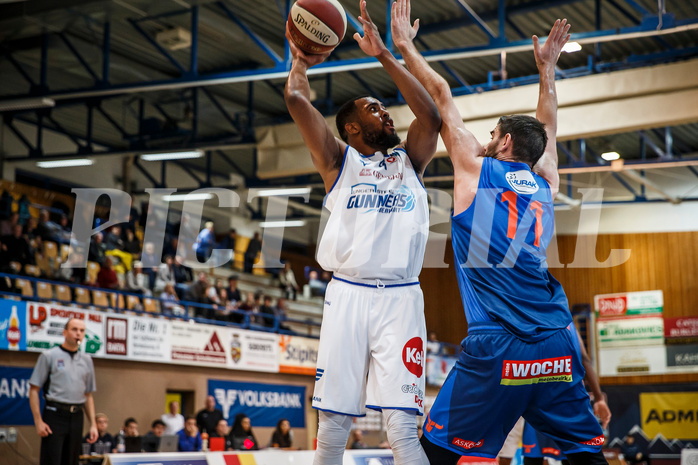 Basketball, Admiral Basketball Superliga 2019/20, Platzierungsrunde 1.Runde, Oberwart Gunners, Kapfenberg Bulls, Austin Williams (4)