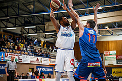 Basketball, Admiral Basketball Superliga 2019/20, Platzierungsrunde 1.Runde, Oberwart Gunners, Kapfenberg Bulls, Austin Williams (4)
