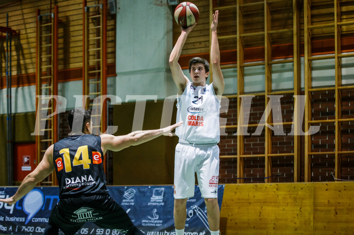 Basketball, Basketball Zweite Liga, Grunddurchgang 18.Runde, BBC Nord Dragonz, Jennersdorf Blackbirds, Lukas Knor (21)