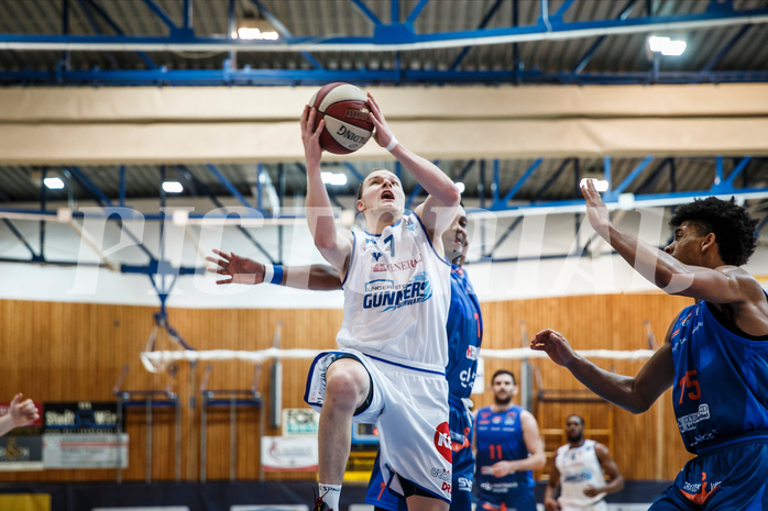 Basketball, Admiral Basketball Superliga 2019/20, Platzierungsrunde 1.Runde, Oberwart Gunners, Kapfenberg Bulls, Sebastian Käferle (7)