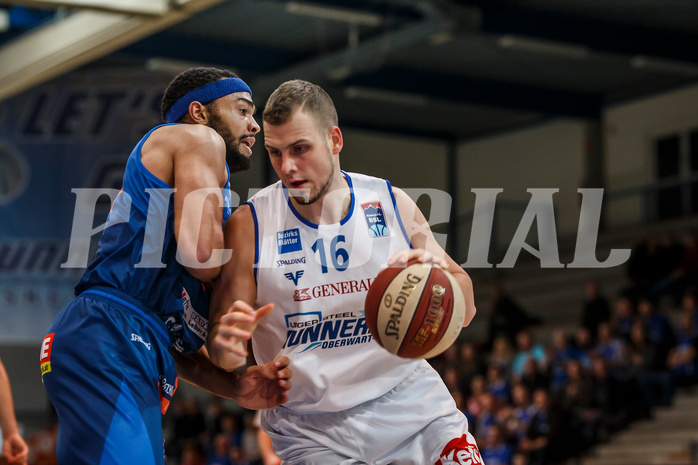 Basketball, Admiral Basketball Superliga 2019/20, Platzierungsrunde 1.Runde, Oberwart Gunners, Kapfenberg Bulls, Renato Poljak (16)