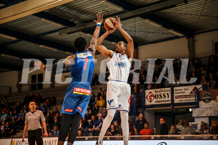 Basketball, Admiral Basketball Superliga 2019/20, Platzierungsrunde 1.Runde, Oberwart Gunners, Kapfenberg Bulls, Orion Outerbridge (8)