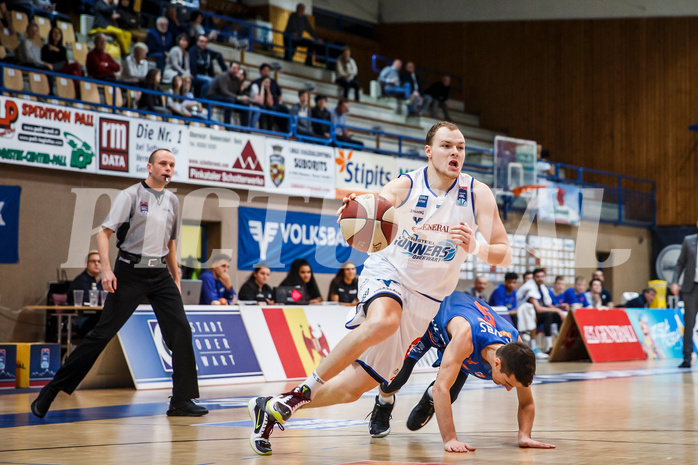 Basketball, Admiral Basketball Superliga 2019/20, Platzierungsrunde 1.Runde, Oberwart Gunners, Kapfenberg Bulls, Sebastian Käferle (7)