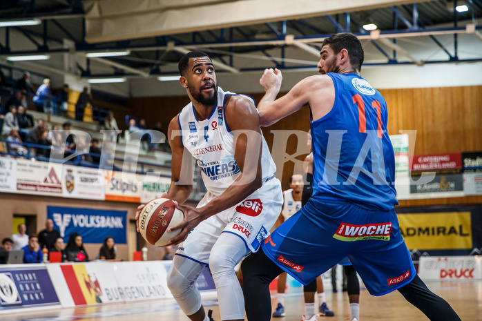 Basketball, Admiral Basketball Superliga 2019/20, Platzierungsrunde 1.Runde, Oberwart Gunners, Kapfenberg Bulls, Austin Williams (4)