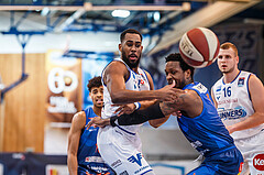 Basketball, Admiral Basketball Superliga 2019/20, Platzierungsrunde 1.Runde, Oberwart Gunners, Kapfenberg Bulls, Austin Williams (4)