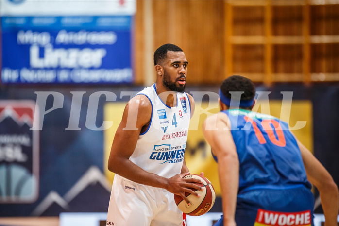 Basketball, Admiral Basketball Superliga 2019/20, Platzierungsrunde 1.Runde, Oberwart Gunners, Kapfenberg Bulls, Austin Williams (4)