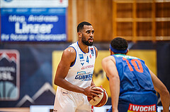 Basketball, Admiral Basketball Superliga 2019/20, Platzierungsrunde 1.Runde, Oberwart Gunners, Kapfenberg Bulls, Austin Williams (4)