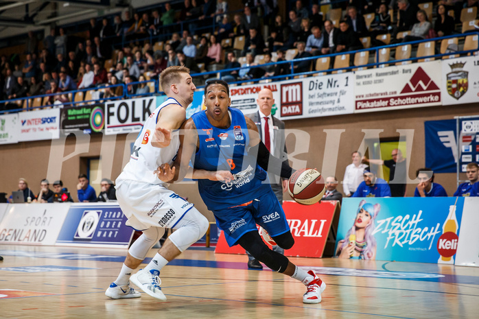 Basketball, Admiral Basketball Superliga 2019/20, Platzierungsrunde 1.Runde, Oberwart Gunners, Kapfenberg Bulls, Eric McClellan (8)