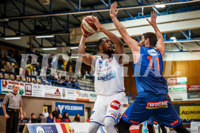 Basketball, Admiral Basketball Superliga 2019/20, Platzierungsrunde 1.Runde, Oberwart Gunners, Kapfenberg Bulls, Austin Williams (4)