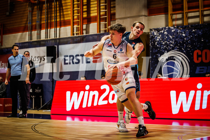 Basketball, win2day Basketball Superliga 2022/23, 1. Qualifikationsrunde, BBC Nord Dragonz, Vienna DC Timberwolves, Valentin Pasterk (6)