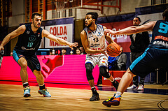 Basketball, win2day Basketball Superliga 2022/23, 1. Qualifikationsrunde, BBC Nord Dragonz, Vienna DC Timberwolves, Kyran Jordan Mc Clure (13)
