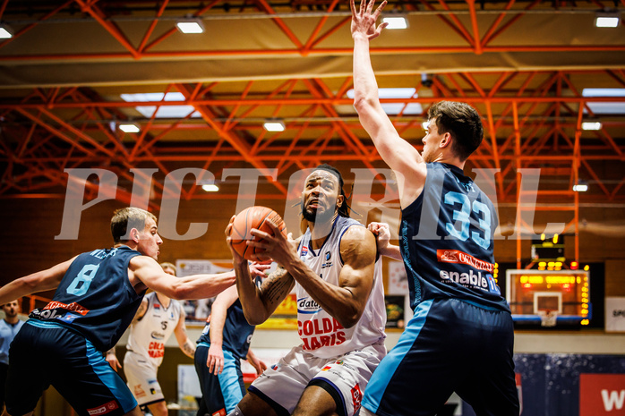 Basketball, win2day Basketball Superliga 2022/23, 1. Qualifikationsrunde, BBC Nord Dragonz, Vienna DC Timberwolves, Aristide Boya (24)