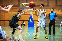 Basketball, Basketball Zweite Liga 2022/23, Grunddurchgang 19.Runde, Vienna United, UDW Alligators, Luis Göd (2), Bruno Golino (3)