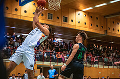 Basketball, Basketball Zweite Liga 2022/23, Grunddurchgang 19.Runde, Vienna United, UDW Alligators, Noah Oguamalam (23)