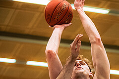 Basketball, Basketball Zweite Liga 2022/23, Grunddurchgang 19.Runde, Vienna United, UDW Alligators, Luis Göd (2)