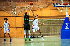 Basketball, Basketball Zweite Liga 2022/23, Grunddurchgang 19.Runde, Vienna United, UDW Alligators, Marko Goranovic (77), Noah Oguamalam (23)