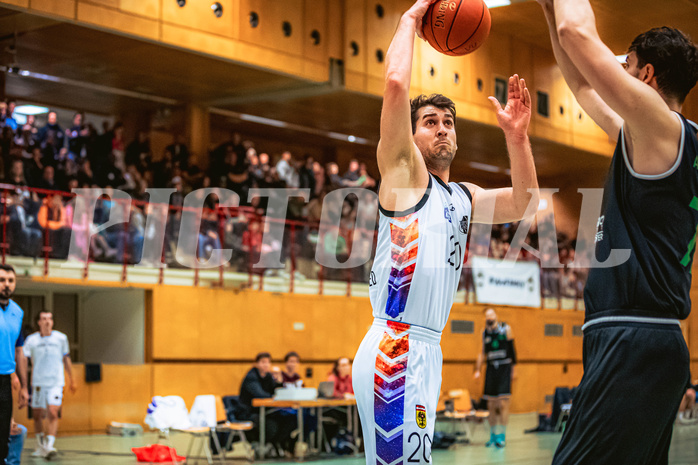 Basketball, Basketball Zweite Liga 2022/23, Grunddurchgang 19.Runde, Vienna United, UDW Alligators, Marko Soldo (20)