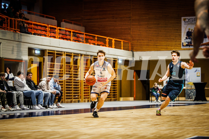 Basketball, win2day Basketball Superliga 2022/23, 1. Qualifikationsrunde, BBC Nord Dragonz, Vienna DC Timberwolves, Valentin Pasterk (6)