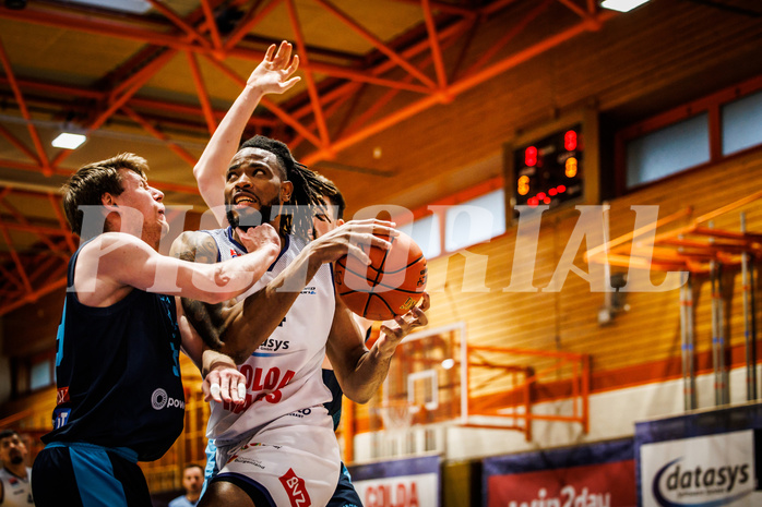 Basketball, win2day Basketball Superliga 2022/23, 1. Qualifikationsrunde, BBC Nord Dragonz, Vienna DC Timberwolves, Aristide Boya (24)