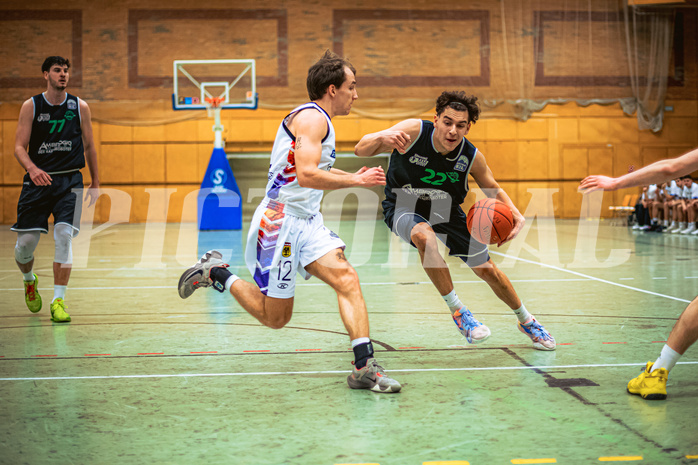 Basketball, Basketball Zweite Liga 2022/23, Grunddurchgang 19.Runde, Vienna United, UDW Alligators, Daniele Kuchar (22)